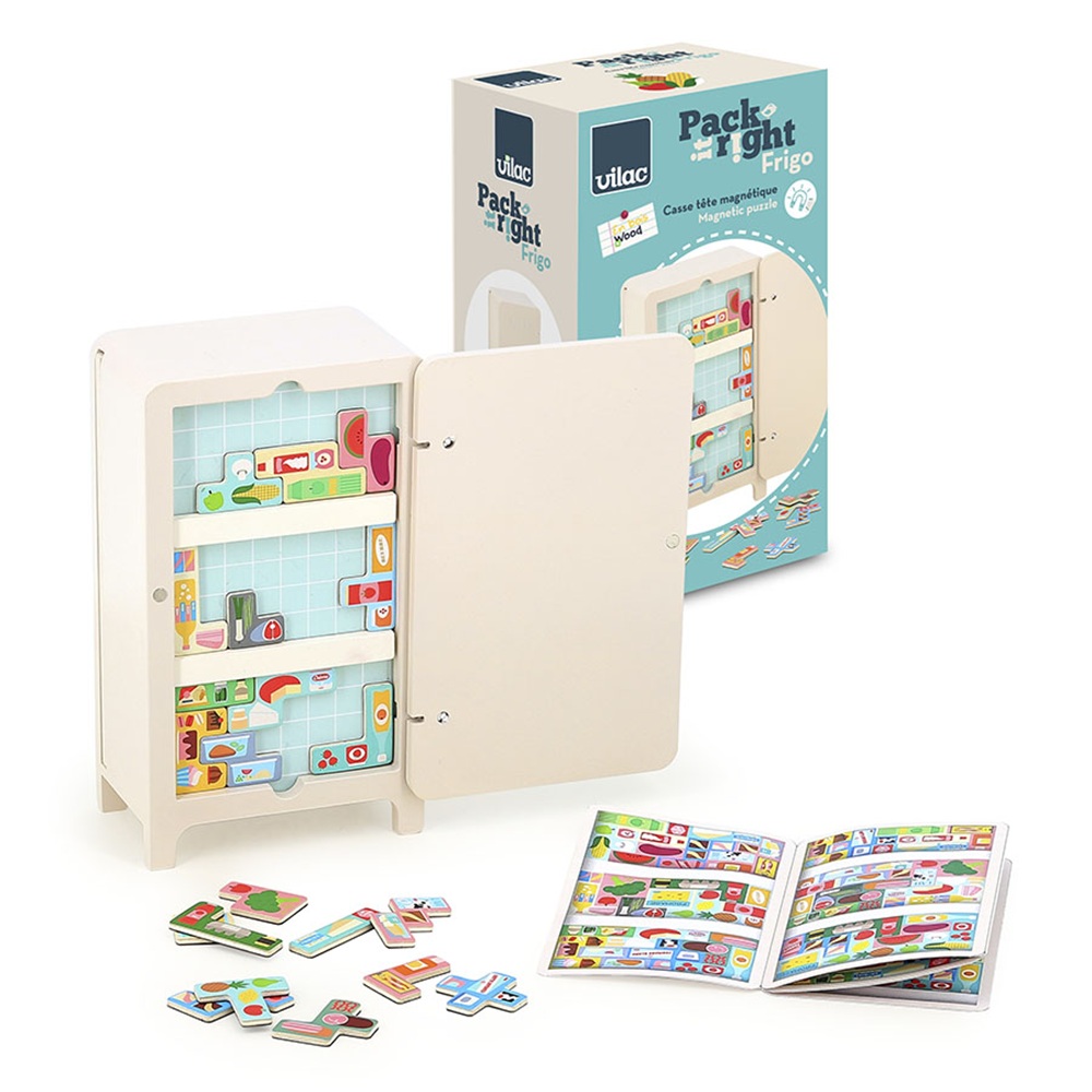 Gioco di logica Il Frigorifero Vilac Puzzle magnetico in legno