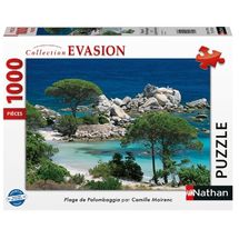 Puzzle Spiaggia di Palombaggia 1000 pezzi NA009146 Nathan 1