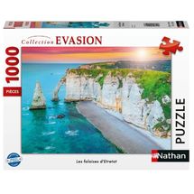 Puzzle Scogliere di Etretat 1000 pezzi NA009207 Nathan 1