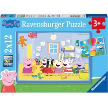Puzzle Le avventure di Peppa Pig 2x12 pcs RAV-05574 Ravensburger 1