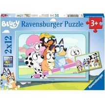 Puzzle Divertirsi con Bluey 2x12p RAV-05693 Ravensburger 1