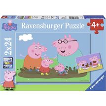 Puzzle La famiglia Peppa Pig 2x24pcs RAV-09082 Ravensburger 1