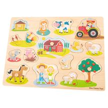 Puzzle grande fattoria 16 pezzi NCT10440 New Classic Toys 1