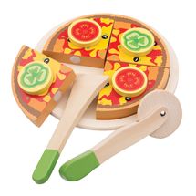 Pizza in legno da tagliare NCT10587 New Classic Toys 1
