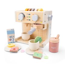Macchina da caffè in legno 20 pezzi NCT10720 New Classic Toys 1