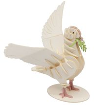 Modello 3D in carta Piccione bianco FRI-11718 Fridolin 1