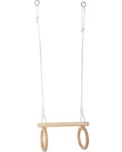 Trapezio con anelli da ginnastica in legno LE11909 Small foot company 1