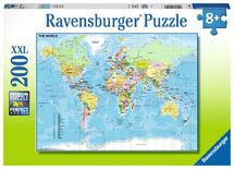 Puzzle Mappa del mondo 200 pezzi RAV128907 Ravensburger 1