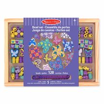 Set di perline in legno Butterfly MD14179 Melissa & Doug 1