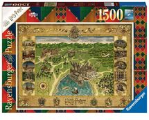 Puzzle della mappa di Hogwarts 1500 pezzi RAV165995 Ravensburger 1