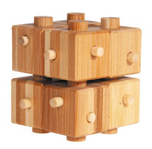 Puzzle di bambù a forma di cubo e bastone RG-17173 Fridolin 1