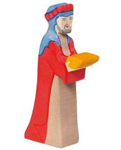 Statuina del Presepe di Natale - Gaspard in rosso HZ80293 Holztiger 1