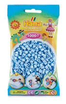 Sacchetto di 1000 perline di plastica Midi blu ghiaccio HAMA-207-97 Hama 1