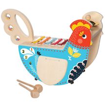 Gallina musicale in legno MT216570 Manhattan Toy 1