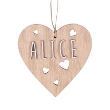 Decorazione di Natale - Cuore personalizzabile, legno VI-CR10 Vintiun 1