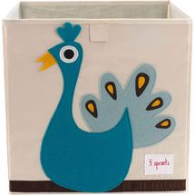 Cubo portaoggetti Peacock EFK107-002-005 3 Sprouts 1