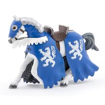 Figurina di cavallo cavaliere leone blu PA-39759 Papo 1