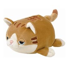 Peluche Mugi gatto marrone 11 cm NE-48927-36 Nemu Nemu 1