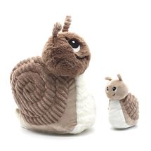 Peluche mamma lumaca e il suo bambino marrone DE75302 Les Déglingos 1