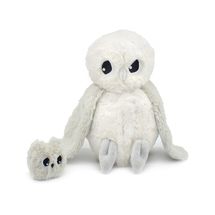 Peluche mamma gufo polare e il suo bambino DE76120 Les Déglingos 1