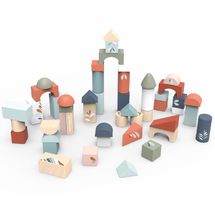 50 blocchi da costruzione in legno SM-SP1009 Speedy Monkey 1