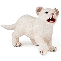 Figurina di cucciolo di leone bianco PA-50076 Papo 1