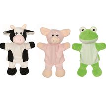 Burattini mucca maiale rana GK50959 Goki 1