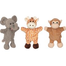 Marionette giraffa scimmia elefante GK50960 Goki 1