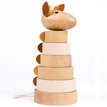 Giraffa Léonie impilabile in legno EG511174 Egmont Toys 1