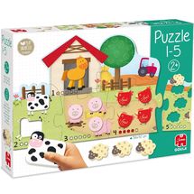 Puzzle con numeri da 1 a 5 GO53438 Goula 1