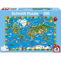 Puzzle Il mondo 200 pezzi S-56118 Schmidt Spiele 1
