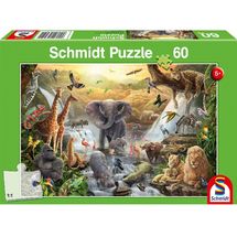 Puzzle Animali in Africa 60 pezzi S-56454 Schmidt Spiele 1