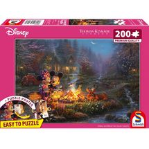 Puzzle Falò di Topolino e Minnie 200 pezzi S-56558 Schmidt Spiele 1