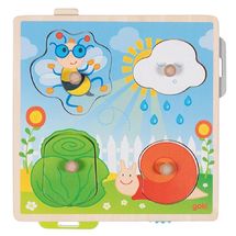 Puzzle con immagini nascoste - In giardino GK57340 Goki 1