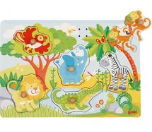 Puzzle sonoro degli animali dello zoo GK57398 Goki 1