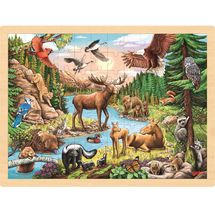 Puzzle degli animali nordamericani GK57409 Goki 1