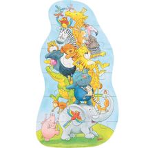 Puzzle a piramide di animali XXL GK57437 Goki 1