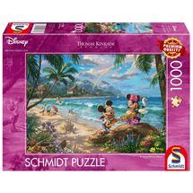 Puzzle Mickey e Minnie alle Hawaii 1000 pezzi S-57528 Schmidt Spiele 1