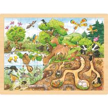 Puzzle di scoperta della natura GK57582 Goki 1
