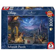 Puzzle La Bella e la Bestia chiaro di luna 1000 pezzi S-59484 Schmidt Spiele 1