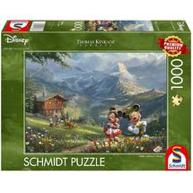 Puzzle Mickey e Minnie nelle Alpi 1000 pezzi S-59938 Schmidt Spiele 1