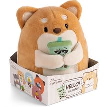 Peluche Cane Hiro 16 cm con bubble tea NI-61152 Nici 1