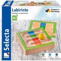 Pista per biglia in legno massicccio Labirinto SE62103 Selecta 1