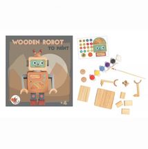 Robot in legno verniciabile EG630549 Egmont Toys 1