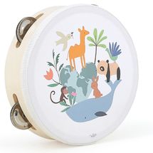 Tamburello animali del mondo Sarah Betz V7112 Vilac 1