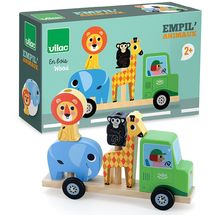 Camion con animali della savana da impilare V7637 Vilac 1