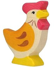 Figurina di gallina, in piedi HZ-80017 Holztiger 1