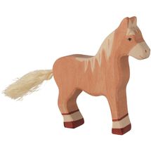 Cavallo in piedi, marrone chiaro HZ-80033 Holztiger 1