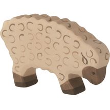 Figurina di pecora, che mangia HZ-80072 Holztiger 1