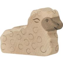 Figurina di agnello, sdraiata HZ-80077 Holztiger 1